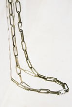 Load image into Gallery viewer, Oxidized Staple Chain with Hook Clasp
