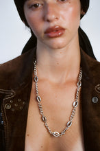 Load image into Gallery viewer, Curb and Abstract Link Chain Necklace
