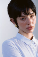 Load image into Gallery viewer, Retro Gold Flat Panel J Hoop Studs
