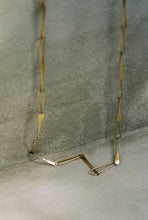 Load image into Gallery viewer, Modernist Gold Petal Link Chain
