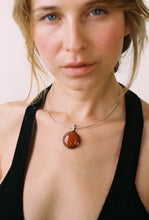 Load image into Gallery viewer, Modernist Artisan Milky Carnelian Pendant

