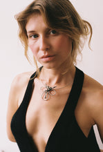 Load image into Gallery viewer, Brutalist Molten and Wire Pendant
