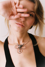Load image into Gallery viewer, Brutalist Molten and Wire Pendant
