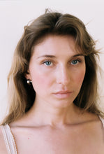 Load image into Gallery viewer, Thick Petite Hoops with Gold Stripes
