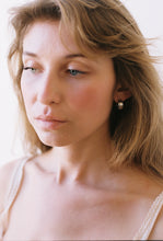 Load image into Gallery viewer, Thick Petite Hoops with Gold Stripes
