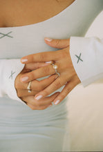 Load image into Gallery viewer, Polish Artisan Silver and Gold Quartz Ring

