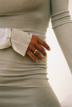 Load image into Gallery viewer, Mixed Fine Metals Amethyst Signet Ring
