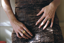 Load image into Gallery viewer, Spinning Citrine Silver Ring
