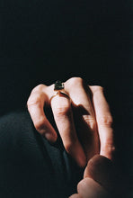 Load image into Gallery viewer, Gold and Rock Crystal Sugarloaf Ring
