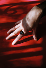 Load image into Gallery viewer, Antique Dark Shungite Signet Ring
