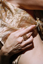 Load image into Gallery viewer, Artisan Curling Gold Spiral Ring
