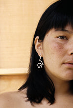 Load image into Gallery viewer, Postmodern Curvy Wire Drop Earrings
