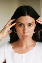 Load image into Gallery viewer, Flowing Ribbon Hoop Earrings
