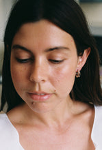 Load image into Gallery viewer, Petite Double Panel Hoop Earrings
