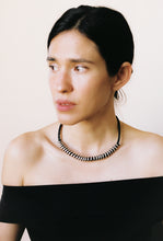 Load image into Gallery viewer, Coil and Leather Braid Necklace
