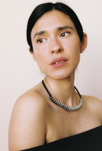 Load image into Gallery viewer, Coil and Leather Braid Necklace
