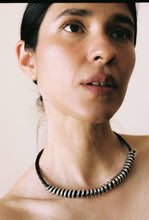 Load image into Gallery viewer, Coil and Leather Braid Necklace
