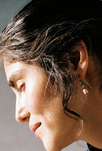 Load image into Gallery viewer, Pearl Spiral Hook Drop Earrings

