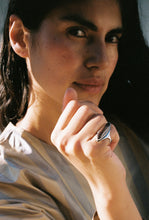 Load image into Gallery viewer, Finnish Artisan Smoky Quartz Navette Ring
