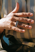 Load image into Gallery viewer, Danish Modern Square Onyx Inlay Ring
