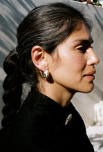 Load image into Gallery viewer, Chunky Hoops with Bone Inlay
