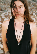 Load image into Gallery viewer, Long Spiral Pearl Pendulum Necklace
