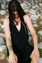 Load image into Gallery viewer, Carved Chrysoprase and Pearl Toggle Lariat Necklace
