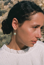 Load image into Gallery viewer, Jade and Tourmaline Drop Earrings
