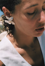 Load image into Gallery viewer, Sterling Silver and 18K Clip-On Flower Earrings
