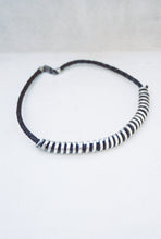 Load image into Gallery viewer, Coil and Leather Braid Necklace
