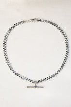 Load image into Gallery viewer, CHAIN 1: Edwardian Albert Chain With Double Clips And T-Bar
