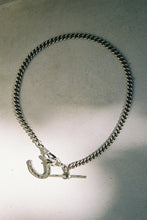 Load image into Gallery viewer, CHAIN 2: Early 1900's Albert Chain with "Good Luck" Horseshoe
