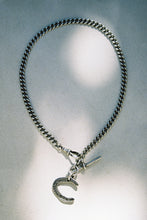 Load image into Gallery viewer, CHAIN 2: Early 1900's Albert Chain with "Good Luck" Horseshoe
