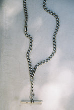 Load image into Gallery viewer, CHAIN 7: Victorian Albert Chain with Drop Length T-Bar and Dog Clip
