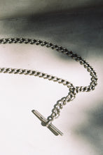 Load image into Gallery viewer, CHAIN 7: Victorian Albert Chain with Drop Length T-Bar and Dog Clip
