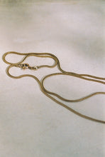 Load image into Gallery viewer, Italian Long Woven Gold Wheat Chain

