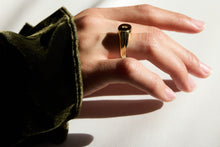 Load image into Gallery viewer, Old Mine Gold Mirror Signet

