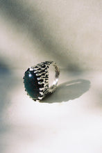Load image into Gallery viewer, Tall Raised Bloodstone Signet Ring
