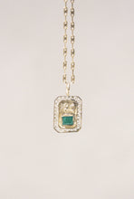 Load image into Gallery viewer, Modernist Gold and Emerald Sculptural Pendant (2 Available)

