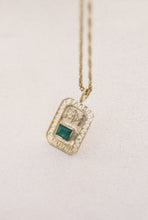 Load image into Gallery viewer, Modernist Gold and Emerald Sculptural Pendant (2 Available)

