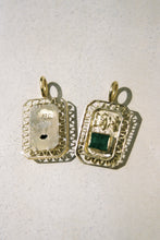 Load image into Gallery viewer, Modernist Gold and Emerald Sculptural Pendant (2 Available)
