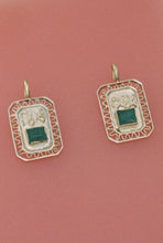 Load image into Gallery viewer, Modernist Gold and Emerald Sculptural Pendant (2 Available)
