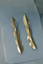 Load image into Gallery viewer, Gold Petal Drop Earrings
