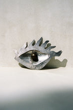 Load image into Gallery viewer, Artist Signed Eye Brooch with Burlwood Pupil
