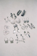 Load image into Gallery viewer, Tiered Hoop and Column Drop Earrings
