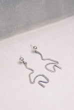 Load image into Gallery viewer, Postmodern Curvy Wire Drop Earrings
