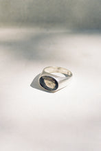 Load image into Gallery viewer, Carved Smoky Quartz Signet Ring
