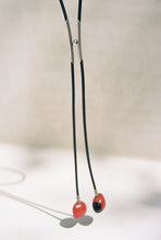 Load image into Gallery viewer, Modernist Bolo Tie with Black Huayruro Seeds
