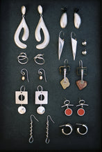 Load image into Gallery viewer, Modernist Corkscrew Drop Earrings
