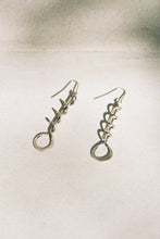 Load image into Gallery viewer, Modernist Corkscrew Drop Earrings
